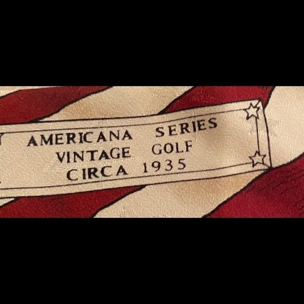 Americana necktie golf tie USA  Flag